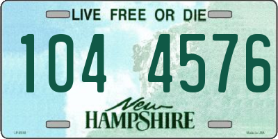 NH license plate 1044576