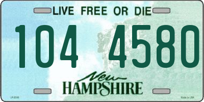 NH license plate 1044580