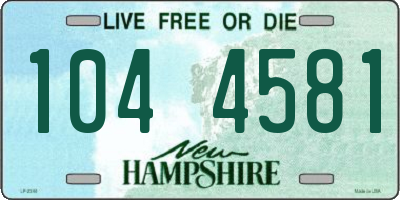NH license plate 1044581