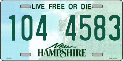 NH license plate 1044583