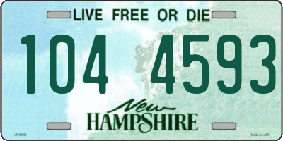 NH license plate 1044593