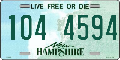 NH license plate 1044594