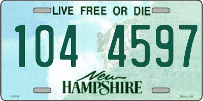 NH license plate 1044597