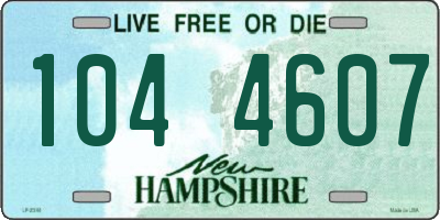 NH license plate 1044607