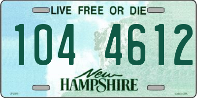 NH license plate 1044612