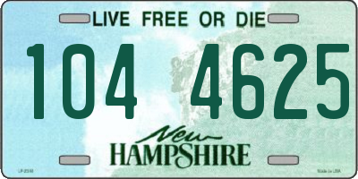 NH license plate 1044625