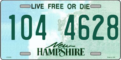 NH license plate 1044628