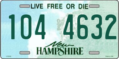 NH license plate 1044632
