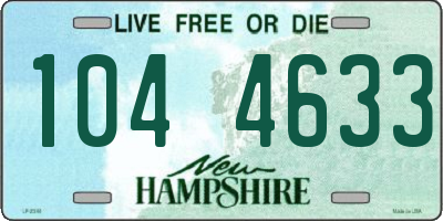 NH license plate 1044633