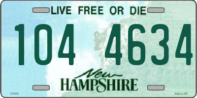 NH license plate 1044634