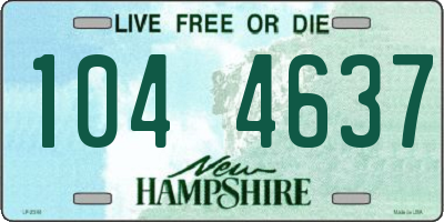 NH license plate 1044637