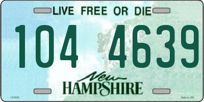 NH license plate 1044639