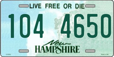 NH license plate 1044650