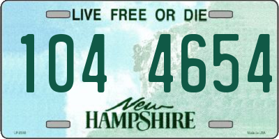 NH license plate 1044654