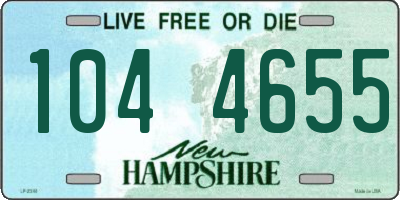 NH license plate 1044655