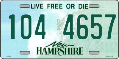 NH license plate 1044657