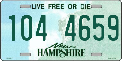 NH license plate 1044659