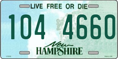 NH license plate 1044660