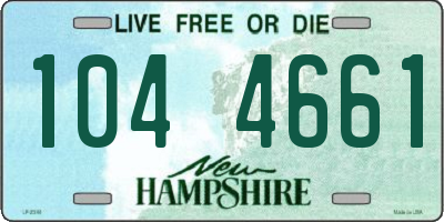 NH license plate 1044661