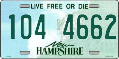 NH license plate 1044662