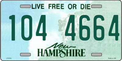NH license plate 1044664