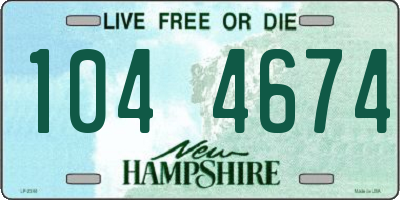 NH license plate 1044674