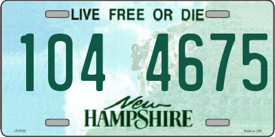 NH license plate 1044675