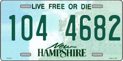 NH license plate 1044682