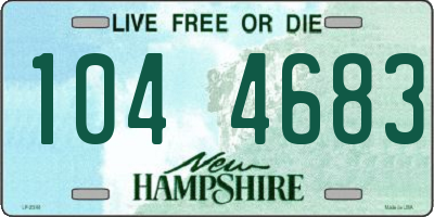 NH license plate 1044683