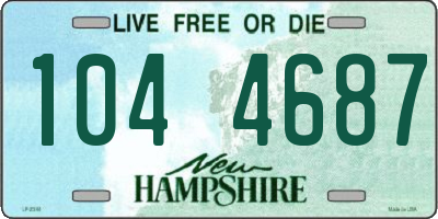 NH license plate 1044687