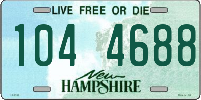 NH license plate 1044688