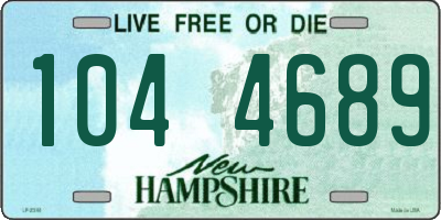 NH license plate 1044689