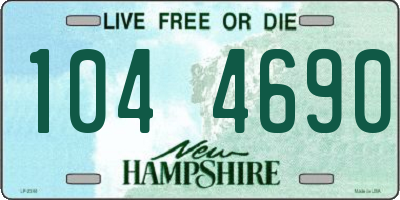 NH license plate 1044690