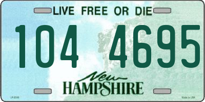 NH license plate 1044695