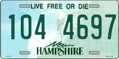 NH license plate 1044697