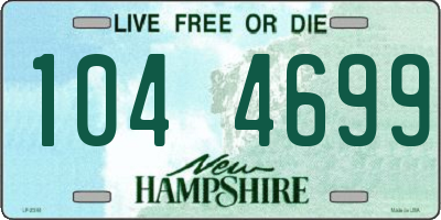 NH license plate 1044699