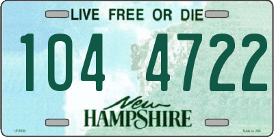NH license plate 1044722