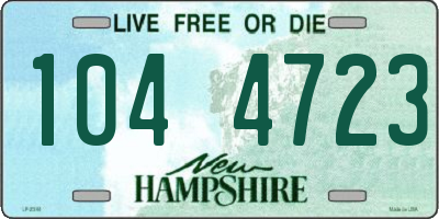 NH license plate 1044723