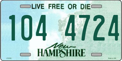 NH license plate 1044724