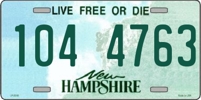 NH license plate 1044763