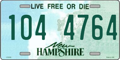 NH license plate 1044764