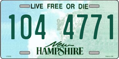NH license plate 1044771