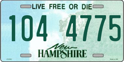 NH license plate 1044775