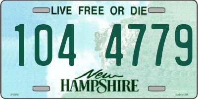 NH license plate 1044779