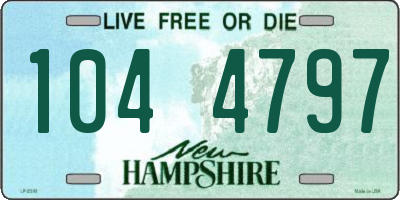 NH license plate 1044797