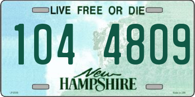 NH license plate 1044809