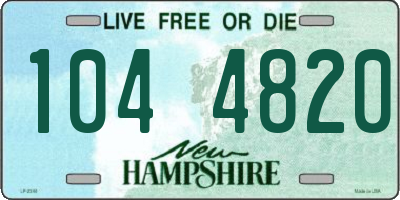 NH license plate 1044820