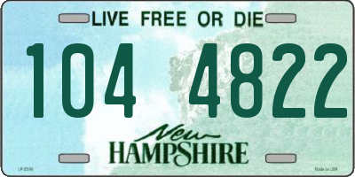 NH license plate 1044822
