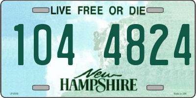NH license plate 1044824