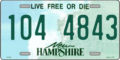 NH license plate 1044843